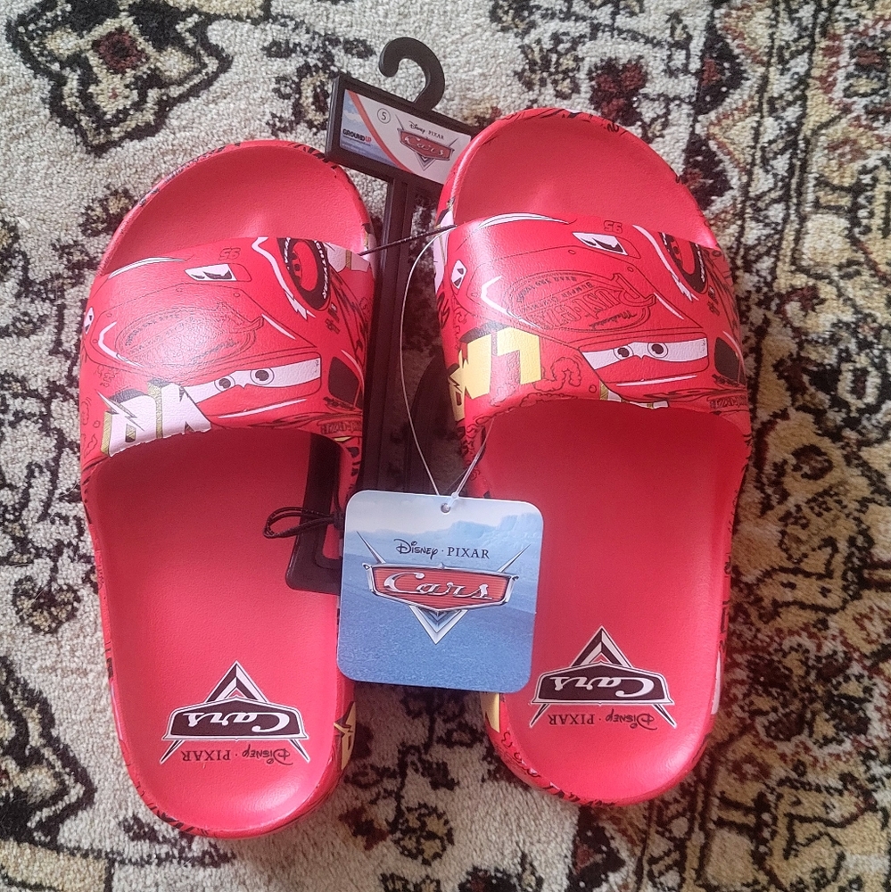 Disney Cars Red Slide Sandals | Size 5